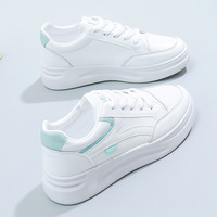 Nuevas Zapatillas Blancas de Mujer para Primavera y Otoño, con Suela Gruesa, Tendencia INS, Versátiles, Casuales, a la Moda, Estilo Chunky Dad