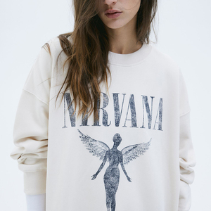 Sweat à capuche surdimensionné personnalisé de haute qualité pour femmes sweats pour femmes plaine coton Street Wear haut court à capuche - Product Image 4