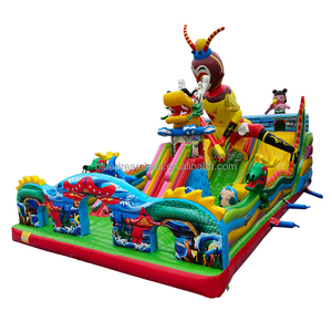 Parc gonflable de glissière de videur de maison de rebond de château de saut mécanique de PVC commercial pour des enfants - Product Image 6
