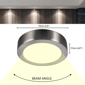 Wholesale 120V LED Puck Lights Aluminum <strong>Under</strong> <strong>Cabinet</strong> <strong>Lighting</strong> for Kitchen, Shelf, and RV - Energy-Efficient &amp; Long-Lasting - Product Image 1