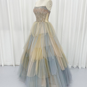 Jancember HX76 Princess Strapless A-line Evening Birthday Party Formal Gowns Dresses - Product Image 3