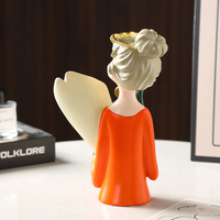 Offre Spéciale moderne résine fille figurine clés stockage résine art statue mode fille style sculpture ornements vase décoration de la maison