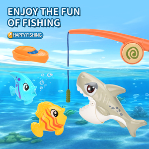 Juego de agua para <span class=keywords><strong>playa</strong></span>, baño de bebé, juguetes de pesca, <span class=keywords><strong>bañera</strong></span> divertida, novedad, juego de baño de tiburón de mano, juguete para niños - Product Image 3