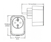 Nouveau produit télécommande une sortie couleur blanche usage domestique télécommande prise d'extension intelligente