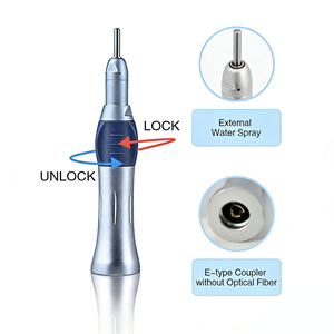 ชุดอุปกรณ์แฮนด์พีซทันตกรรมแบบ E-Type ความเร็วต่ำ พร้อมท่อส่งน้ำภายนอก หัวต่อแบบ Contra Angle สำหรับงานผ่าตัด - Product Image 2