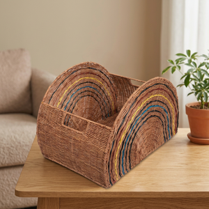 Hot Trend Design Rattan <b>Storage</b> Basket Home Decorative Christmas Decorations Gifts Foldable Laundry Basket <b>Storage</b> Box Bin OEM - Product Image 1