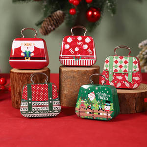 Mystic Arts Christmas Storage <b>Box</b> Metal Cartoon Design For Candy <b>Cookie</b> Home Decoration - Product Image 1