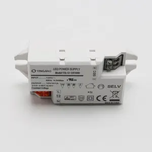 LED-Netzteil eingang 100-240V AC 50/60Hz 6W 12V 24V LED-Treiber mit konstanter Spannung Triac Dimmbarer Treiber mit Kunststoff gehäuse