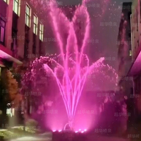 Espectacular Fuente de Agua Danzante en Forma de Abanico Dorado, Fuente de Agua de Gran Escala para Exteriores con Diseño de Cola de Fénix para Plazas Comerciales y Parques