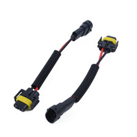 Connecteur de fil de voiture, adaptateur de prise de câble pour phare antibrouillard LED HID, ampoule de phare à Led, H8 H9 H11