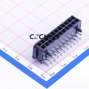 430452200 Wire-to-Board Pin Header Bent Lead Through Hole,P=3mm Connector 2x11P 3mm Right Angle Insert Micro-Fit (MX 3.0) - Product Image 2