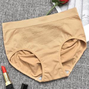 Nieuwe Japanse Naadloze Medium Taille Ondergoed Vrouwen 3D Honingraat Warme Massage Vrouwen Slips Katoen Kruis Broek - Product Image 2