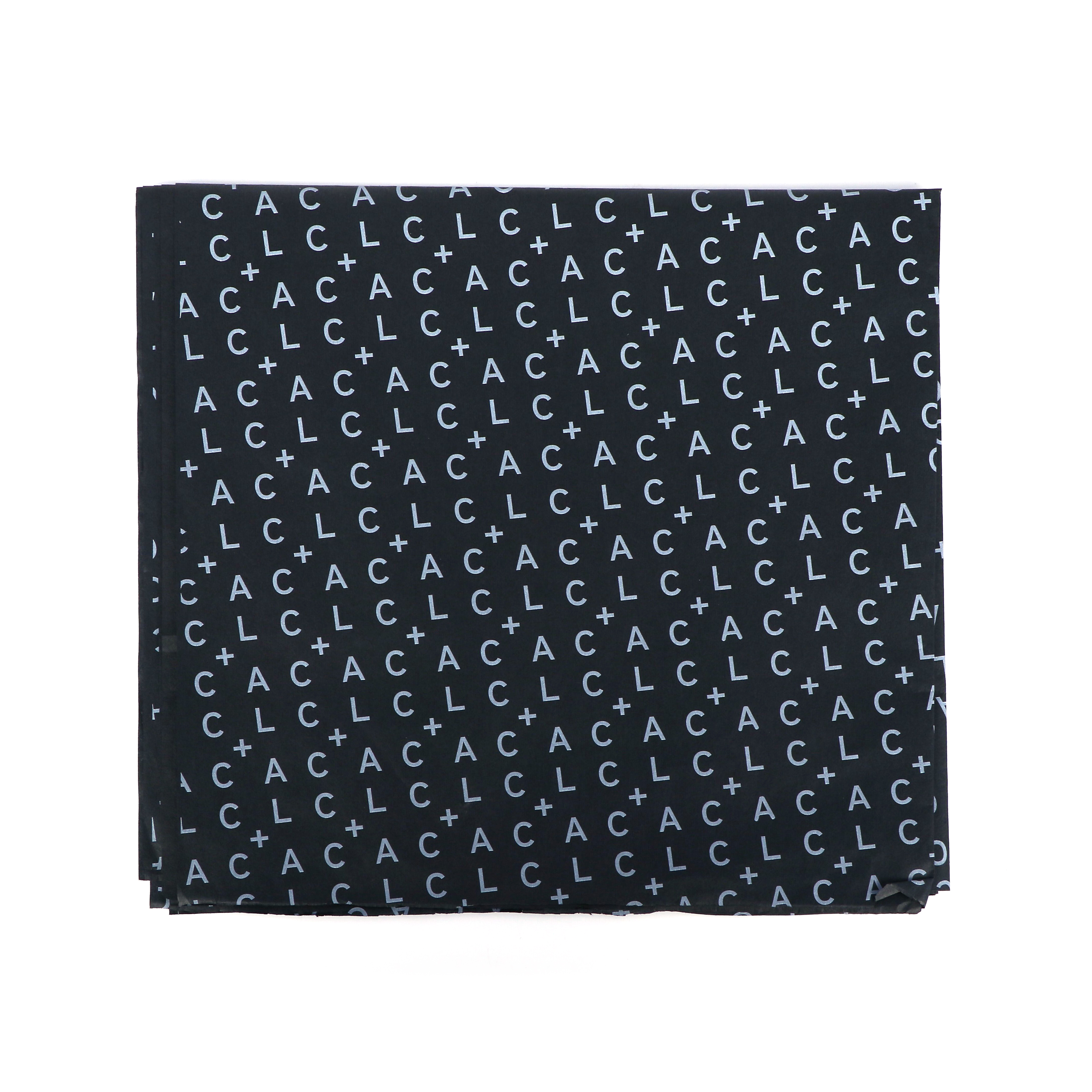 Custom Paper Wrapping Gift Tissue Gift Wrapping Paper Roll Custom Black Eco-friendly Wrapping Paper for Packaging Clothes