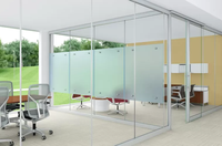 Modern Design Office Partitioning System Tempered Glass Walls with Aluminum Frame and Doors for Outdoor and Warehouse Use