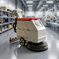 BAIYIJIE Autolaveuse électrique autoportée haute pression 24V, lavage, frottement et séchage tout-en-un, pour un travail simplifié