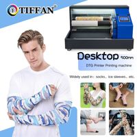 Mesin Cetak Kaos Kaki Digital Terbaru Terlaris dan Stabil untuk Cetak Ice Sleeves dengan Head I1600 Printer Kaos Kaki Kecepatan Tinggi