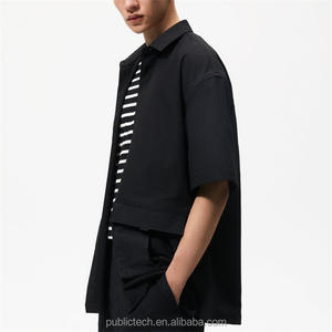 Camisa holgada informal para hombre, camisa masculina de poliéster 100%, personalizada, de alta calidad, a la moda - Product Image 2