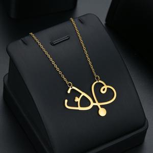 Fournisseur de bijoux transfrontalier le plus vendu : Collier pour femme en acier titane en forme de cœur LOVE, pendentif en gros, <span class=keywords><strong>Swea</strong></span> - Product Image 3