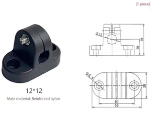 Mới 12 16 t-Clip mang khung bảo vệ chéo cho dây chuyền lắp ráp băng tải thép carbon nhựa nylon phụ kiện cố định kích thước - Product Image 3