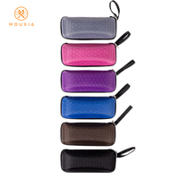 Étui à lunettes portable à texture nid d'abeille, boîte à lunettes de soleil antichoc à coque rigide avec fermeture éclair et cordon, rangement multicolore pour lunettes