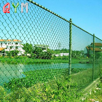 Produits de clôture temporaire en mailles de chaîne, clôture de terrain de tennis en maille diamant