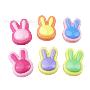 Perles en acrylique tête de lapin bicolores pour porte-clés, breloques de téléphone, pendentifs de voiture, fabrication Chaozhou - Product Image 5