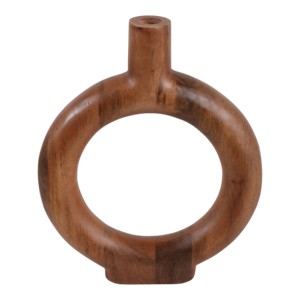 Vaso ad anello in legno di mango per soggiorno, decorativo, stile casual - Product Image 5