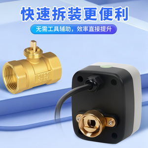 Vanne à boisseau sphérique miniature bidirectionnelle Yueer 1/2 po filetée pour le contrôle de l'eau avec fenêtre de positionnement pour fonctionnement 220V 24V - Product Image 2