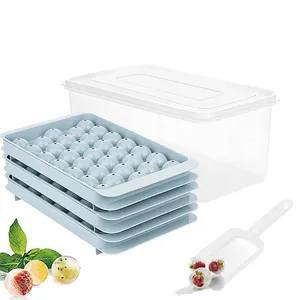 Nhựa Mini Vòng Ice ball maker khuôn Ice Cube Khay cho các loại bia cho tủ đông Stackable