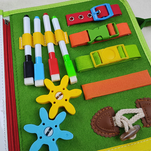 Giáo Dục Mới unisex cảm thấy bận rộn Hội Đồng Quản trị cho trẻ em Toddler học tập cuốn sách cho <span class=keywords><strong>2</strong></span> tuổi trong Tây Ban Nha bán mới - Product Image 6