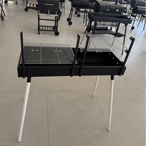 Barbecue au charbon de bois pliable YUESHEN, portable, sans fumée, pour le <span class=keywords><strong>camping</strong></span> en plein air, patio, barbecue épaissi, moulage sous pression - Product Image 4