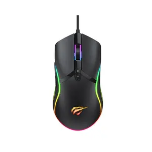 Ms1026 Havit مريح راتون Optico الفقرة Juegos Souris Gaming Rgb Led 6400 ديسيبل متوحد الخواص أوسب السلكية Gamer الماوس