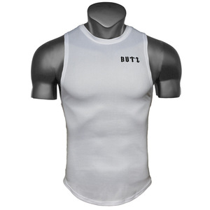 Precio al por mayor True Us/Eur tamaño algodón cómodo sin mangas hombres camisetas sin mangas Fitness camiseta culturismo entrenamiento gimnasio chaleco - Product Image 4