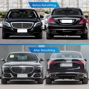 ชุดแต่งรถยนต์ W222 ปี 2014-2020 อัพเกรดเป็นรุ่นปี 2024 ชุดแต่งหรูหรา ประกอบด้วยกันชนหน้า-หลัง สเกิร์ตข้าง ฝากระโปรงหน้า ท่อไอเสีย สำหรับรถเบนซ์ S-Class - Product Image 2