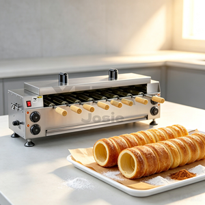 Máquina para Hacer Pasteles de Chimenea de 6 Rodillos, <span class=keywords><strong>Horno</strong></span> para Kurtos Kalacs, Diseño Compacto de Sobremesa, Rotación Automática, para Pequeñas Panaderías, Cafeterías y Emprendimientos - Product Image 6