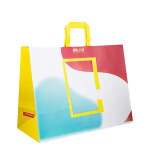 black handle logo shipping carrier shopping own logos carry fruit customizable gift design fast your for customizable paper bag