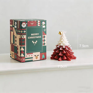 Juego de Velas Aromáticas de Cera de Soja con Forma de Árbol de Navidad, Velas Perfumadas de Cera de Abeja para Decoración del Hogar y Bodas - Product Image 4