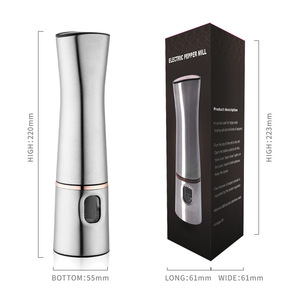 <span class=keywords><strong>Moulin</strong></span> à <span class=keywords><strong>poivre</strong></span> et sel automatique à piles en acier inoxydable ensemble de <span class=keywords><strong>moulin</strong></span> à sel et <span class=keywords><strong>poivre</strong></span> électrique - Product Image 5