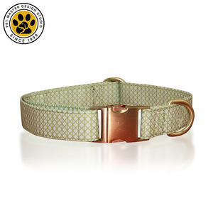 सिनस्काई नेचुरल स्टाइल 2022 हॉट सेलिंग प्लेड प्रिंटेड क्लॉथ कस्टम लोगो आरामदायक सॉफ्ट वॉकिंग डॉग कॉलर पेट कॉलर - Product Image 2