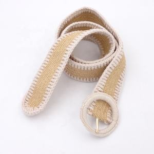 Ceintures tressées en paille PP, Vintage, <span class=keywords><strong>ceinture</strong></span> tricotée, tissée, élastique, extensible, en <span class=keywords><strong>raphia</strong></span> - Product Image 3