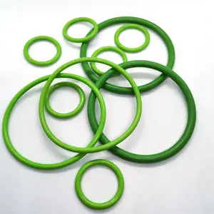 SHQN Fábrica Fabricante AS568 ou tamanho personalizado forma resistente ao calor Verde pequena borracha o anéis
