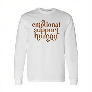 T-shirt à manches longues « Soutien émotionnel » – Cadeau de diplôme pour thérapeute – Vêtement professionnel - Product Image 3