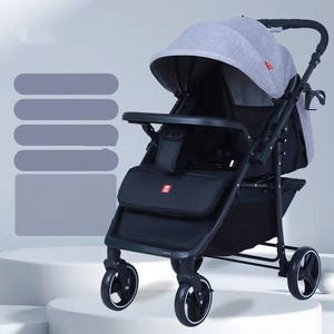 عربة أطفال محمولة قابلة للطي خفيفة الوزن من نوع STR43 ، قابلة للطي ولطيفة ، تغلق السيارة باليد وبنقرة واحدة ، حاملة أطفال مع مقعد - Product Image 1
