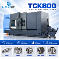 Tour CNC classique TCK800, machine haute vitesse pour l'usinage de pièces automobiles et la découpe de métaux