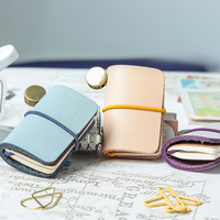 Mini carnet d'adresses A5 en cuir véritable fait main, style vintage, pages vierges, pour journalisation créative et organisation personnelle