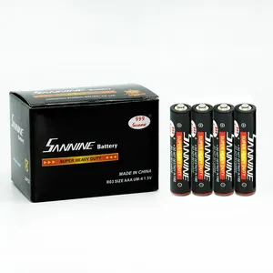 R03 Größe AAA UM4 Trocken Batterie 1,5 v Carbon Zink Batterie