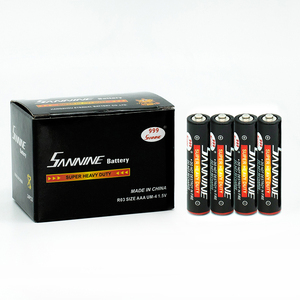 R03 размер AAA UM4 сухая батарея 1,5 v углеродистая цинковая батарея - Product Image 1