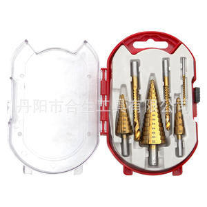 Mr <b>Drill</b> <b>Step</b> <b>Drill</b> Bit Set 6pc With Pagoda Bits For DIY Crafts In Plastic Case - Product Image 3