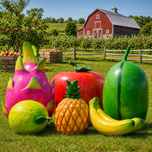 Scultura esterna a grandezza naturale <span class=keywords><strong>della</strong></span> statua <span class=keywords><strong>della</strong></span> resina <span class=keywords><strong>della</strong></span> <span class=keywords><strong>frutta</strong></span> <span class=keywords><strong>della</strong></span> fragola <span class=keywords><strong>della</strong></span> dimensione <span class=keywords><strong>della</strong></span> fragola per la fattoria paesaggio centro commerciale del fumetto ornamenti decorazioni - Product Image 1