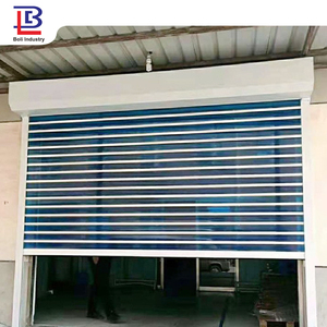 Cửa hàng vật liệu an ninh nhôm bảng Acrylic rõ ràng hoặc mờ nướng lên tinh thể trong suốt cổng cán cửa trập - Product Image 2
